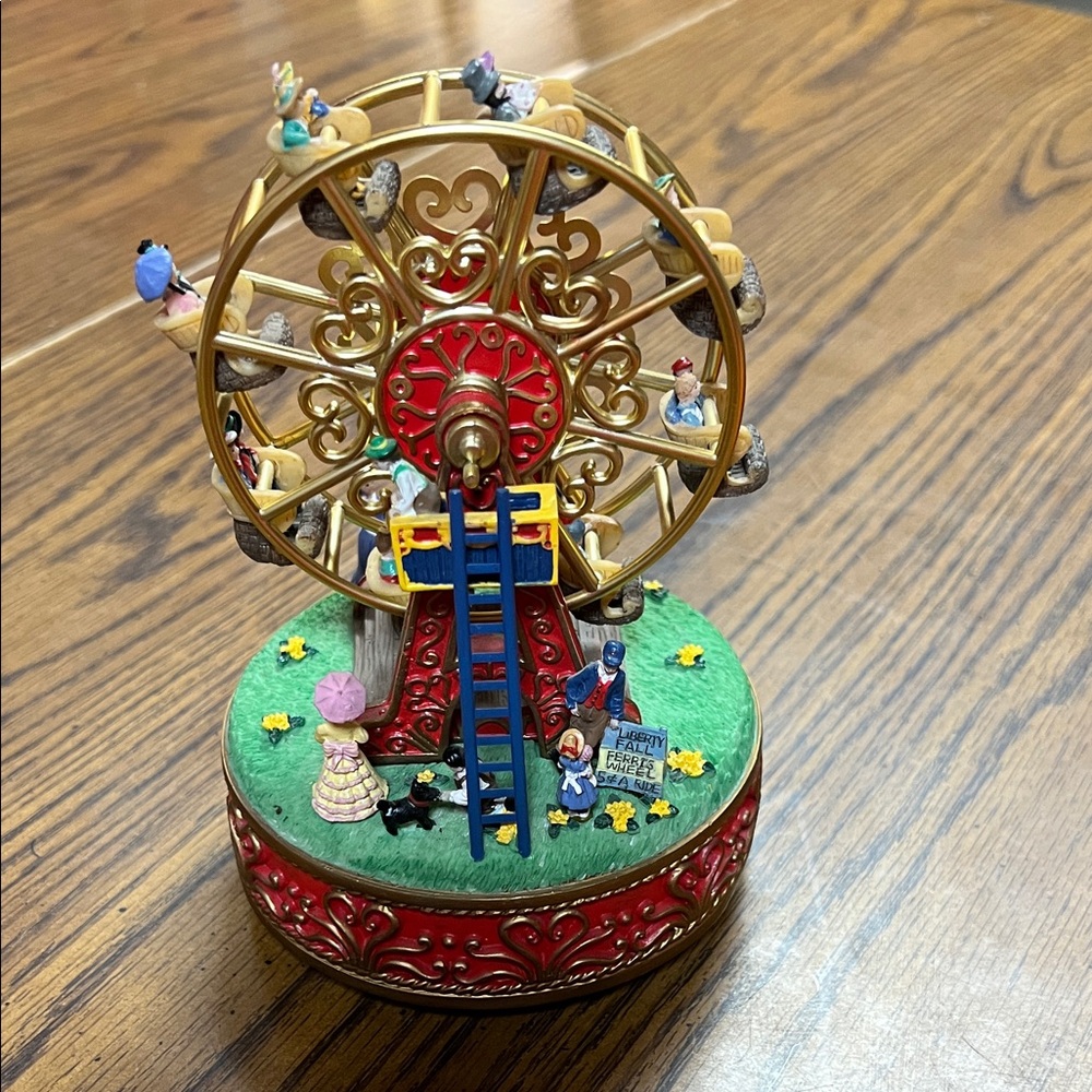 Colorful Liberty Falls Vintage Ferris Wheel Music Box